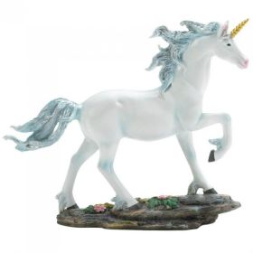 Dragon Crest White Unicorn Figurine