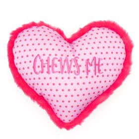 The Worthy Dog Chew Me Heart Pink Large